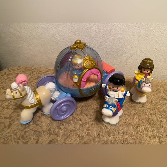 Fisher-Price Other - Fisher Price Little People Cinderella Coach, Dolls snd Horses